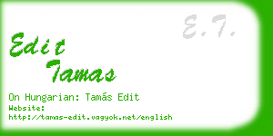 edit tamas business card