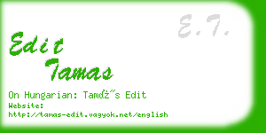 edit tamas business card